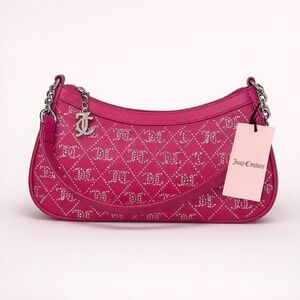 NWT Juicy Couture Medium Bling Hot Pink Purse